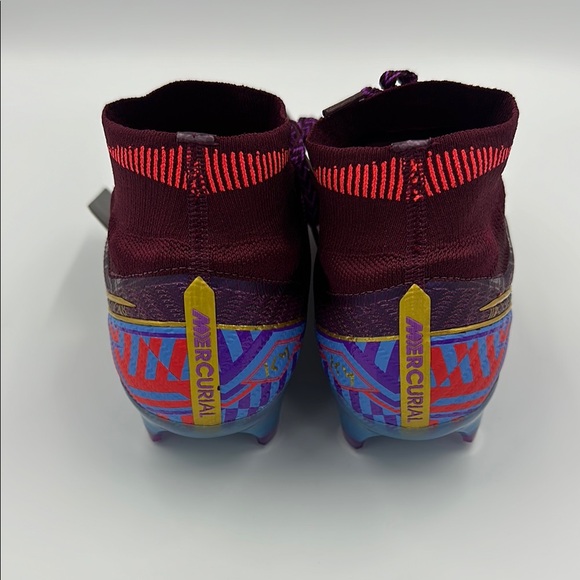 Nike Mercurial Superfly 9 Elite Mbappe FG Soccer Cleats - Purple/Red - Picture 2 of 5